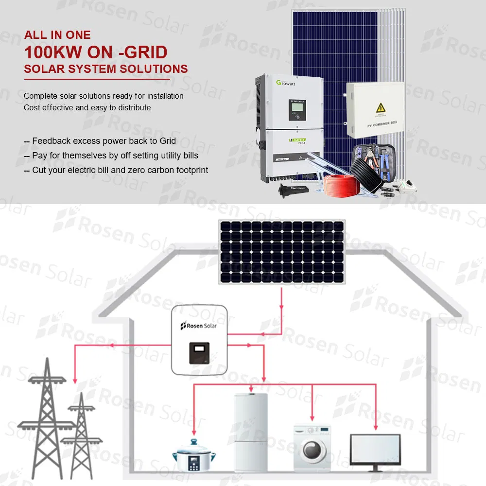 100 Kw on Grid Solar Power System for Home or Industry