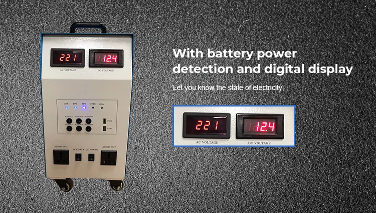 1000W Solar off Grid Home Lighting System Solar Powered Electric Generator