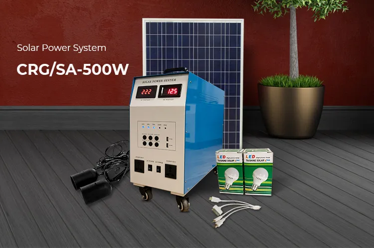 1000W Solar off Grid Home Lighting System Solar Powered Electric Generator
