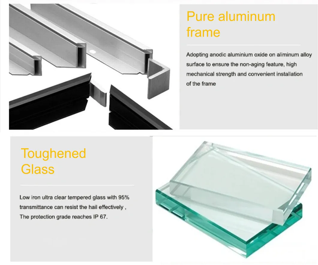 360W 380W 370W 166mm Cells 9bb TUV&CE&Inmetro Monocrystalline Half Cutting PV Solar Panels