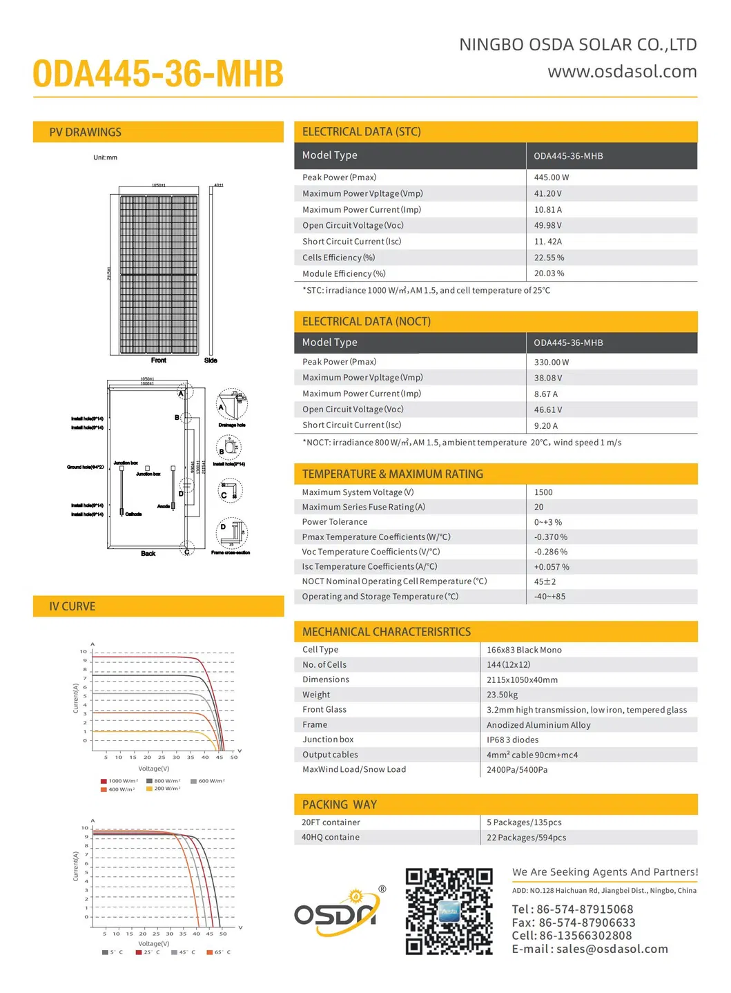 435W 166mm Cells 6bb 9bb TUV&CE Monocrystalline Half Cutting Full Black PV Solar Panels