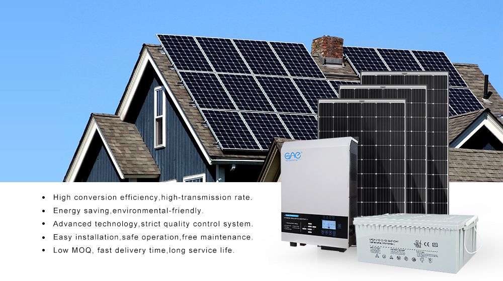 48VDC 7kw off Grid Solar System with Solar Hybrid Inverter with AC Charge Controller