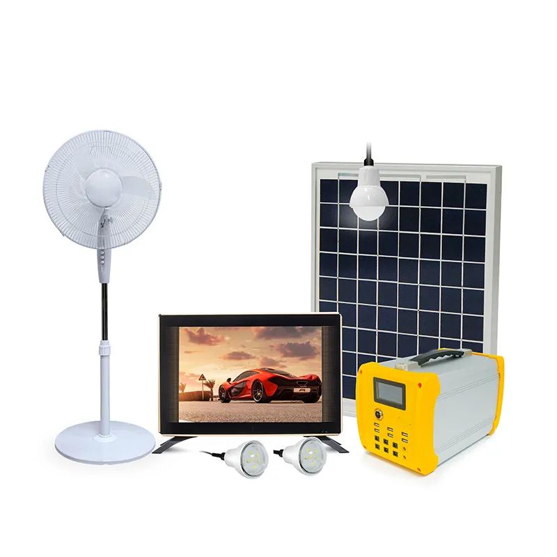 50W Can Ran DC TV and Fan Solar Home System
