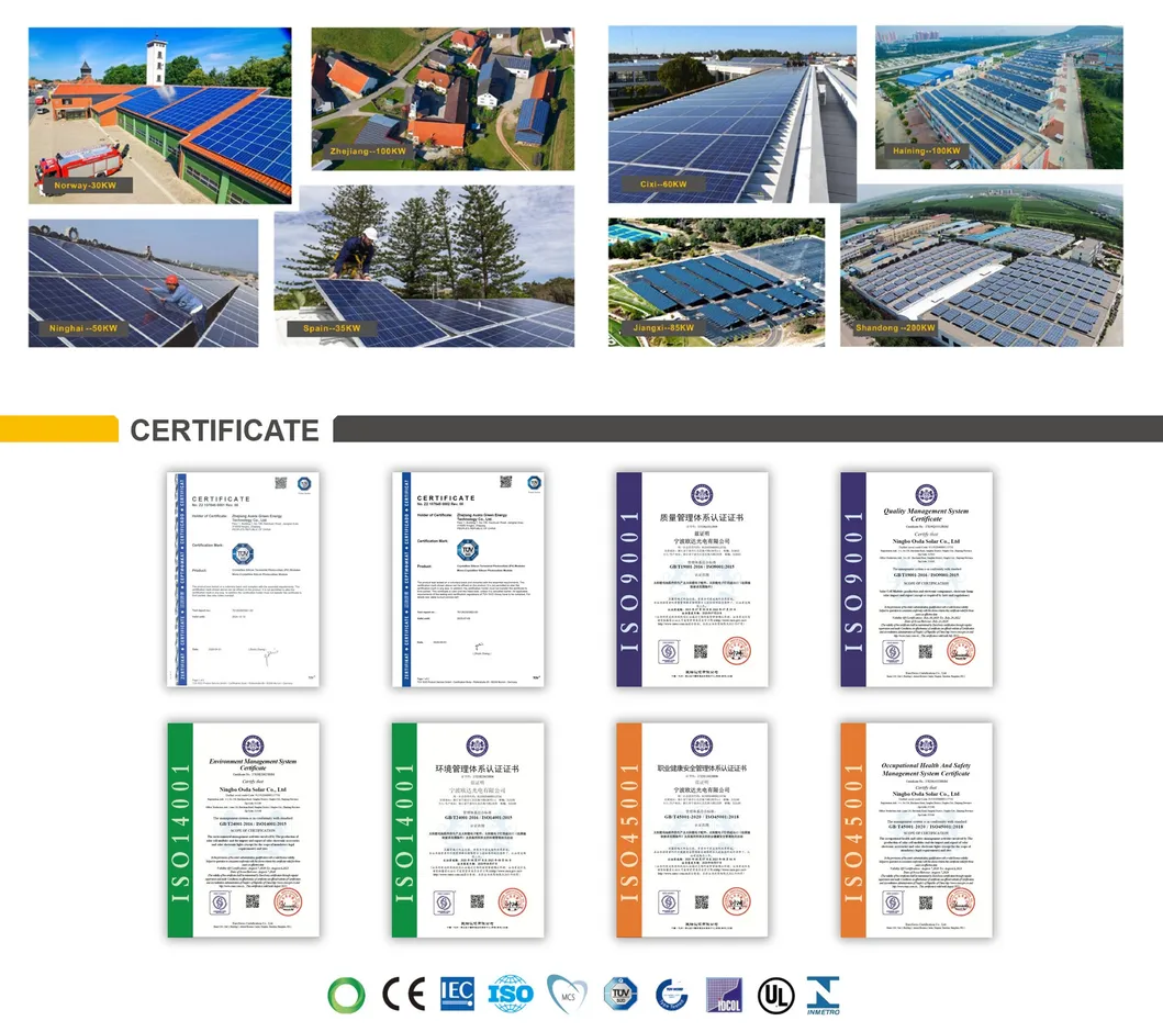 550W 545W 540W 535W 182mm Cells 10bb TUV&CE&Inmetro Monocrystalline Half Cutting PV Solar Panels