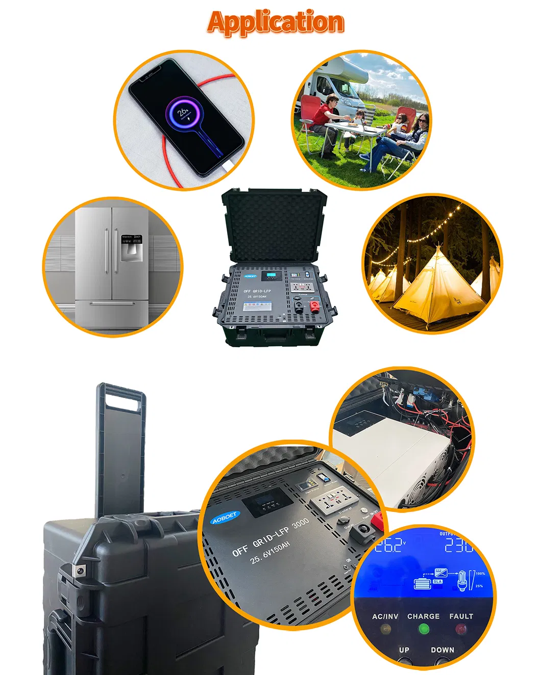 5kwh /3000W All-in-One Portable Solar Power Station Solar System Power Bank for Solar System