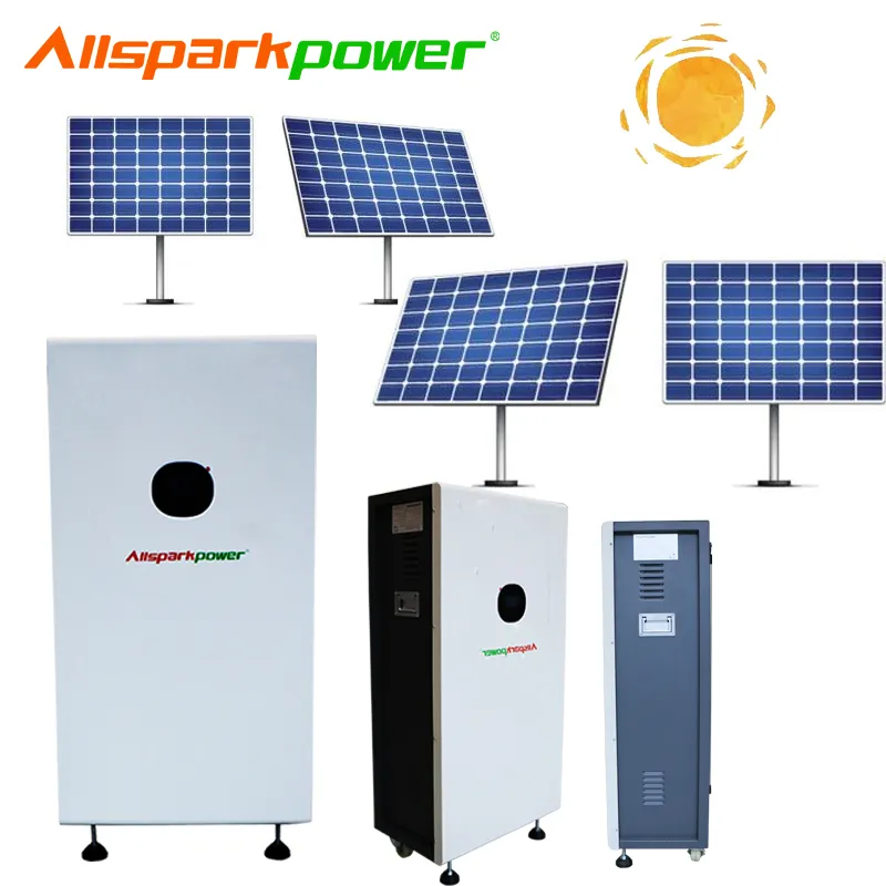 Allsparkpower 10kwh UPS Solar Energy Storage System with Auto Work LCD Display Smart Home Battery