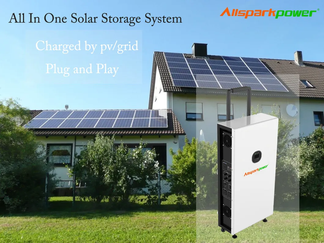 Allsparkpower 3kw off Grid Tied Solar Power System Home Solar Generator with Solar Panel Inverter Battery 4800wh for Home Use Storage System