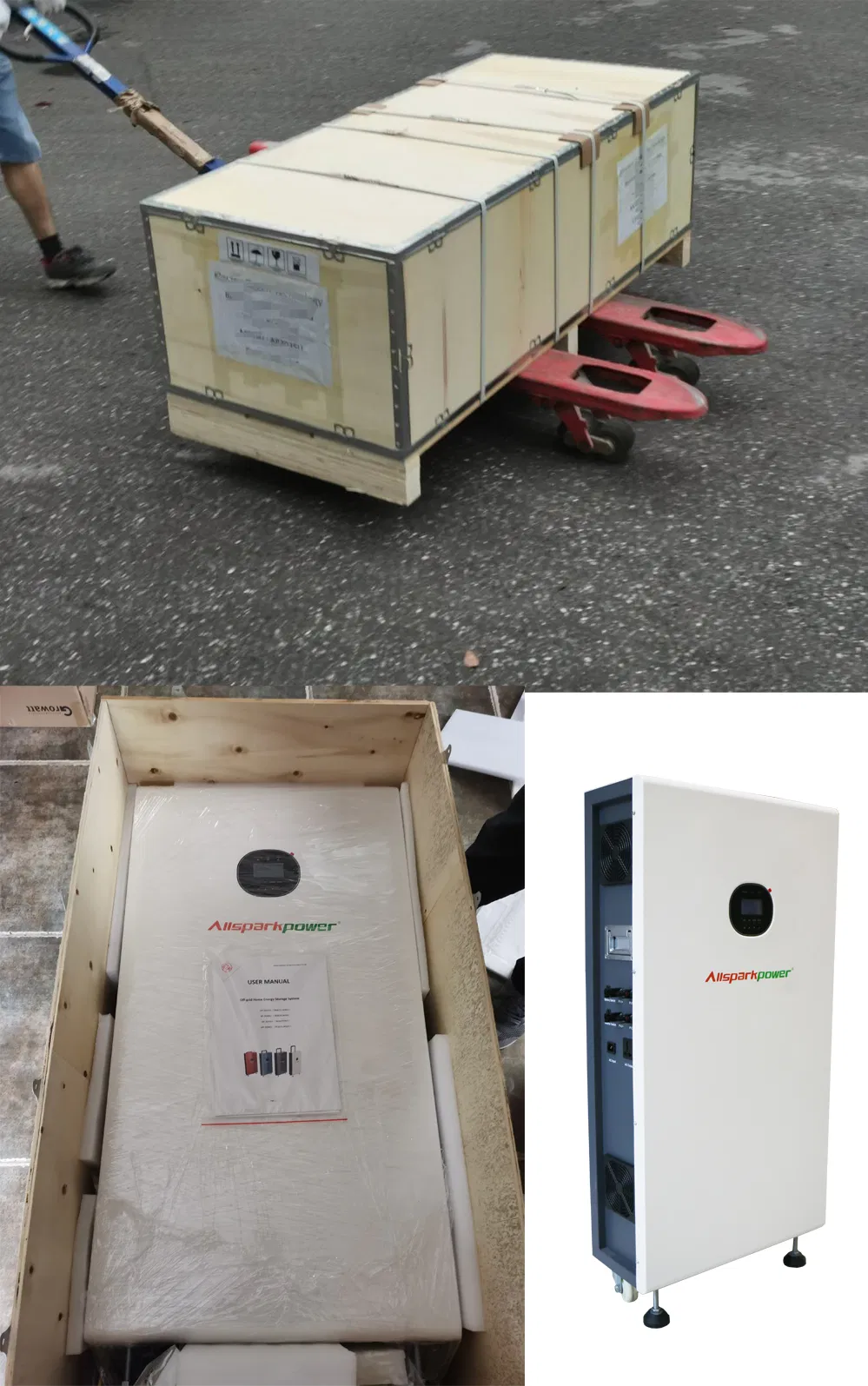 Allsparkpower Residential Use Energy Storage System with UPS Function 48V 100ah Lithium Battery off Grid 4.8kw/9.6kw Integrated Home Solar Power System