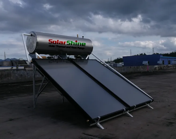 Anti-Corrosion Flat Plate Solar Collector Panel with Selective Blue Sputtering Absorber