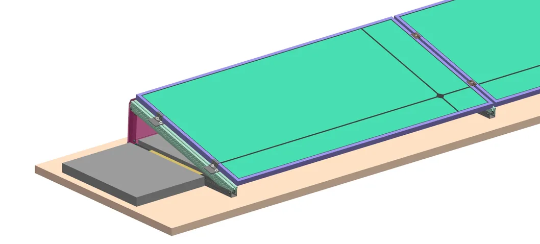 Ballasted Roof Mount Tripod Solar Adjustable Rack System PV Mounting Structure Roof