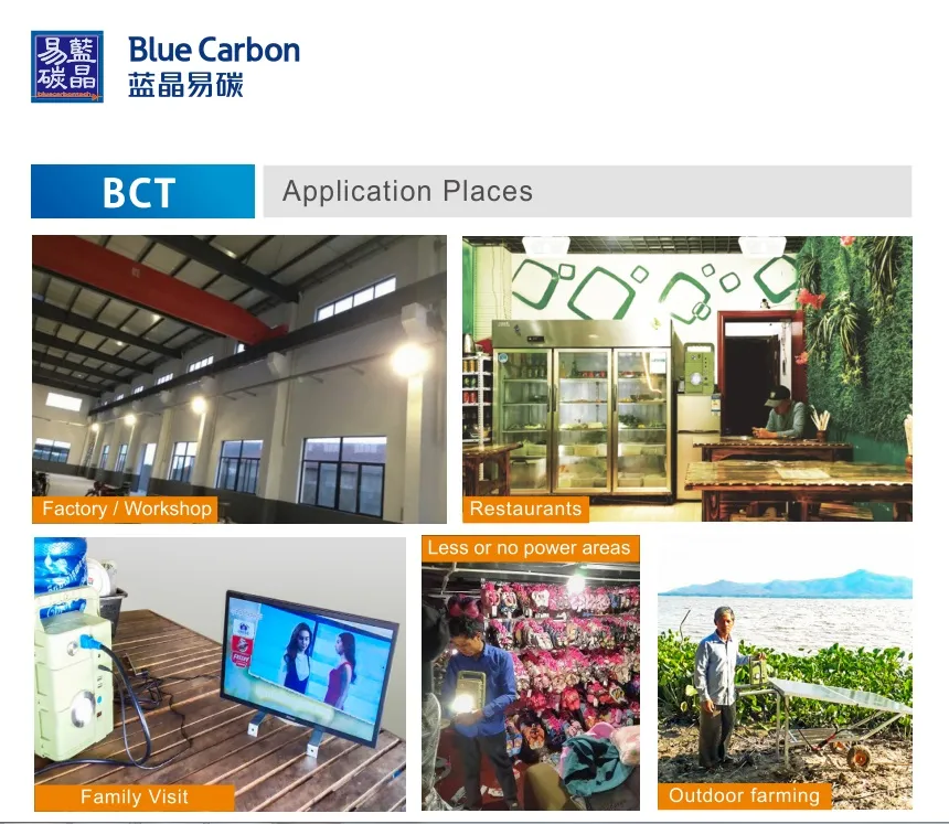 Blue Carbon Home Solar Power System 150wh for Home and Emergency Lighting