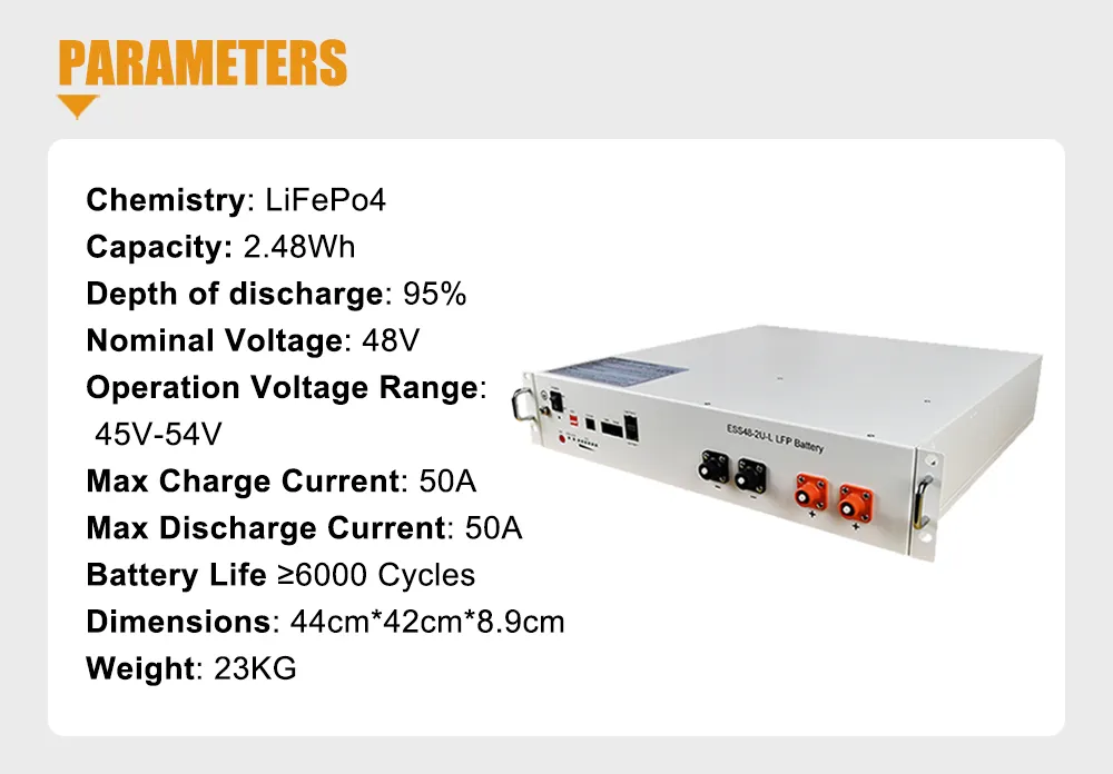 Dlg-4850 48V 50ah Bess Lithium Battery with BMS Rechargeable Storage Battery Solar Energy Storage Battery