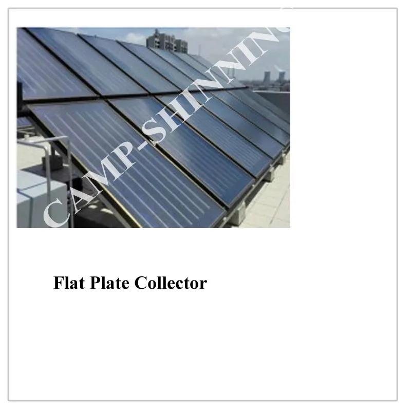 Flat Plate Solar Collector with Black Chrome Absorber Coating for Solar Hot Water Heater System