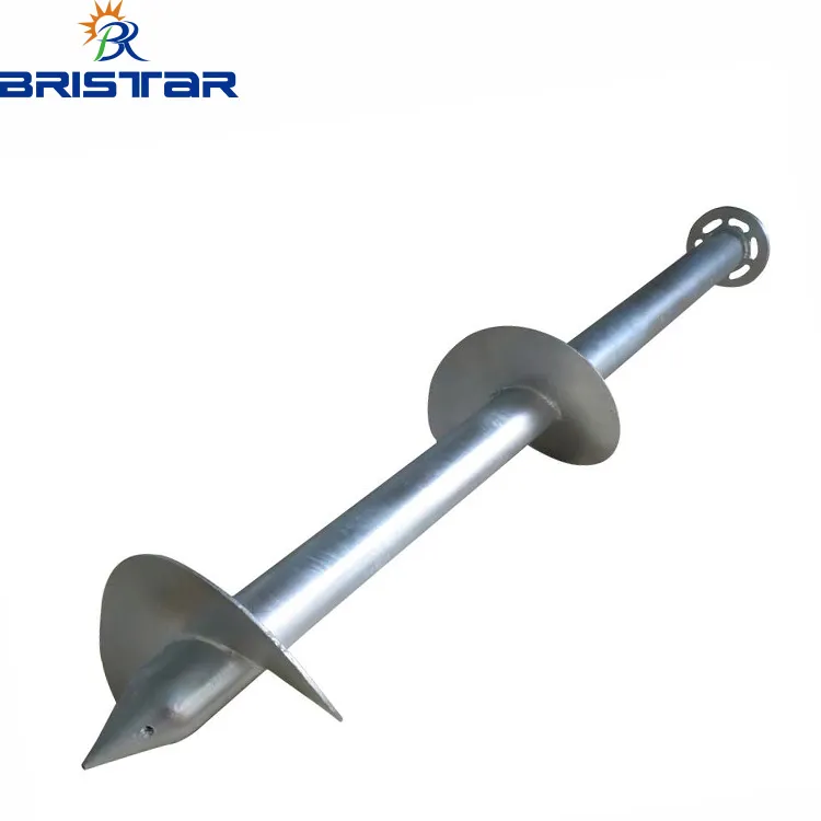 Galvanized Steel Ground Screw Spiral Pile Self Tapping Drilling Anchor for Ground System