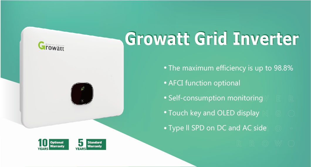 Growatt 15kw 20kw 15kVA 20kVA Solar Power Pure Sine Wave Inverter for System