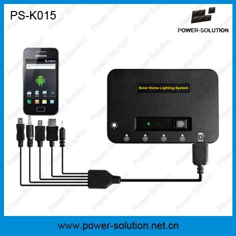 Home Solar Set with 4 Bulbs Kit Mobile Charging