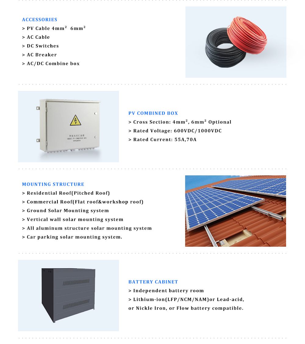 Hybrid Solar Controller 50A 12V 24V 48V Home Solar Power System Solar Systems Inverter 5000W