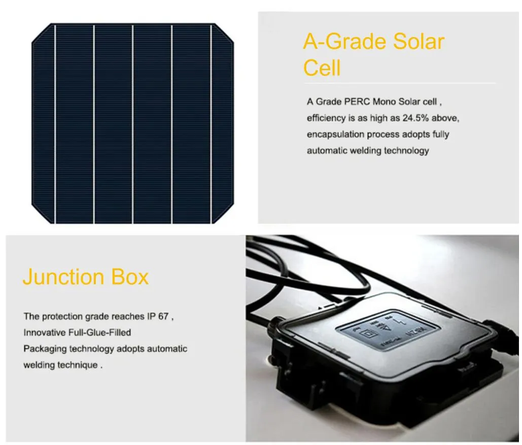 Mono 340W Half Cells Solar Panel PV Module with TUV&CE