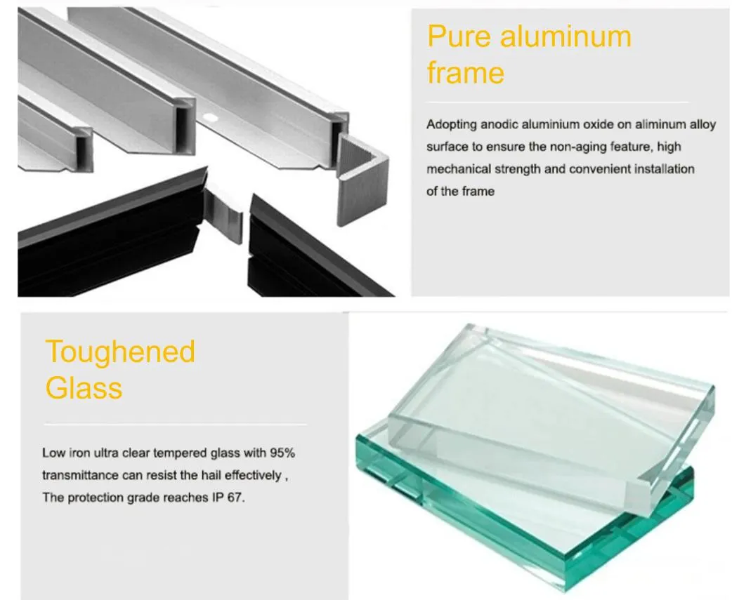 Mono 360W, 370W, 380W Perc Solar Module PV Panel with TUV&CE for System