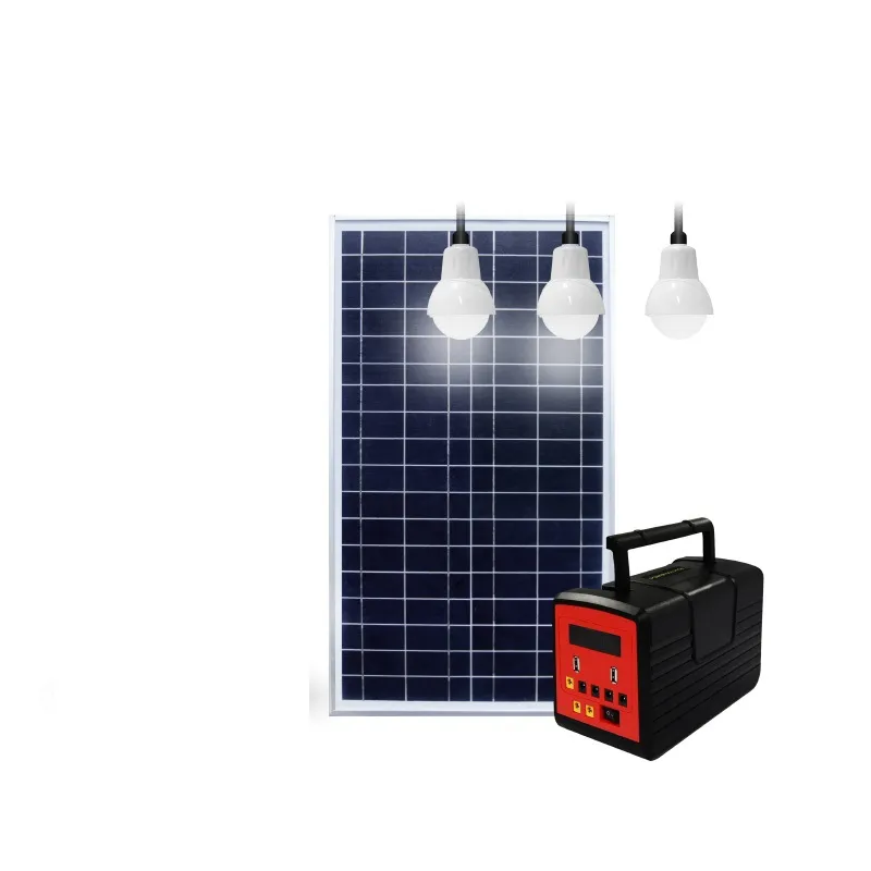 Portable 20W Panel Solar Panel Home Lighting System Generator