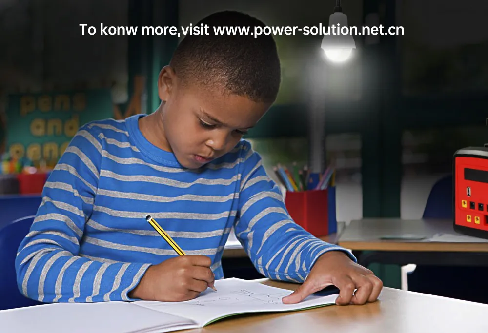 Portable 20W Panel Solar Panel Home Lighting System Generator