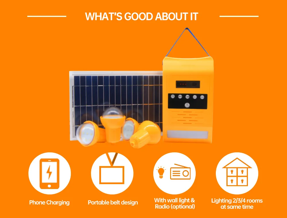 Portable Solar Kit Solar Panel for Home Complete Kit System