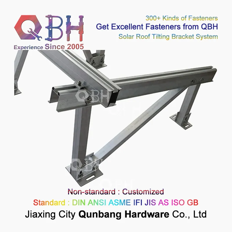 Qbh 10 Years Quality Assurance AS/NZS 1170 Customized Home Civil/Commercial Industrial Use Roofing Roof Tilting Bracket for Photovoltaic PV Panel Solar Modules