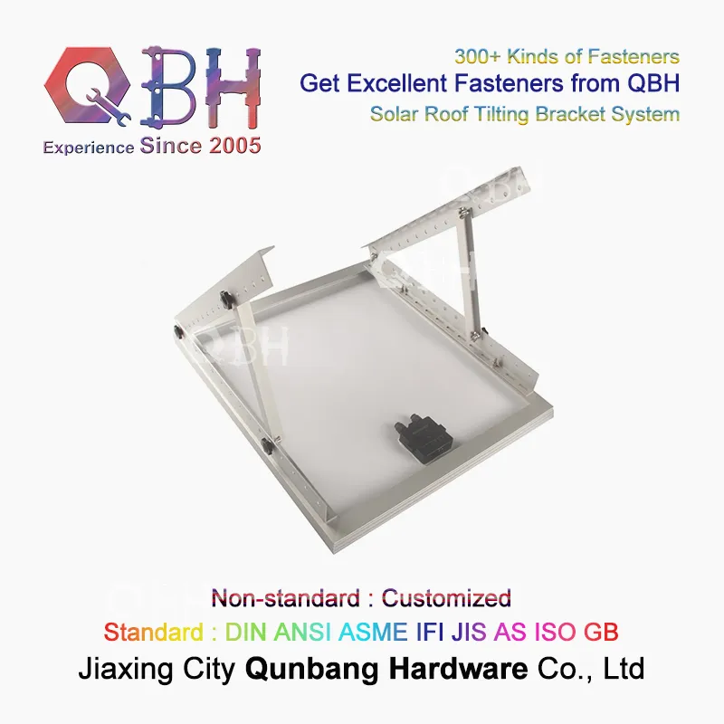 Qbh Customized Adjustable Environmentally-Friendly Roof Roofing Photovoltaic PV Solar Power Energy Panel System Rack Bracket for Car Parking Lot