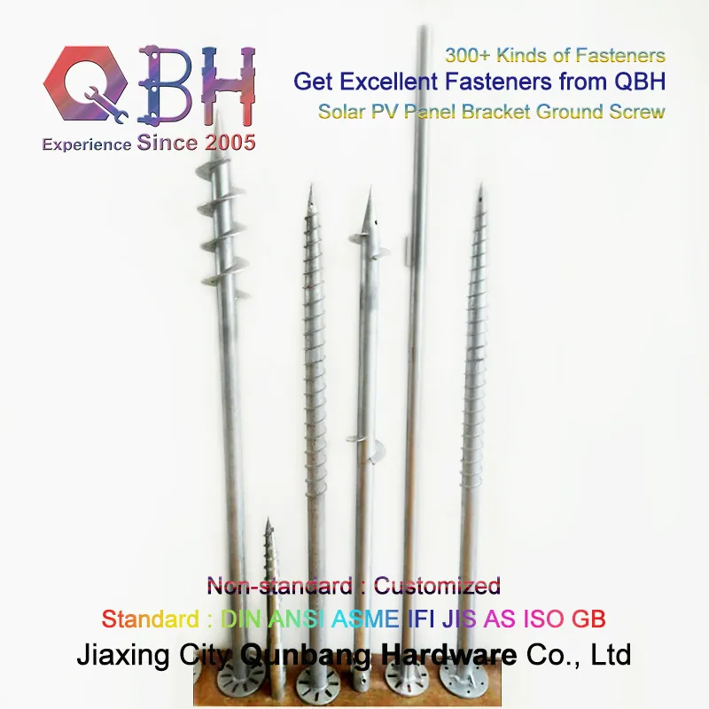 Qbh Customized Bracket Rack Mounting Stand for Grid Solar System