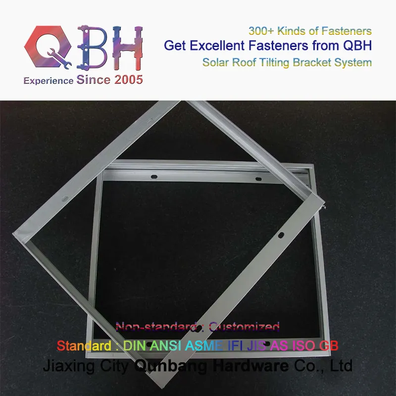 Qbh Customized PV Photovoltaic Clean Energy Systems Bracket Rack Stand Solar Panel Car Roof