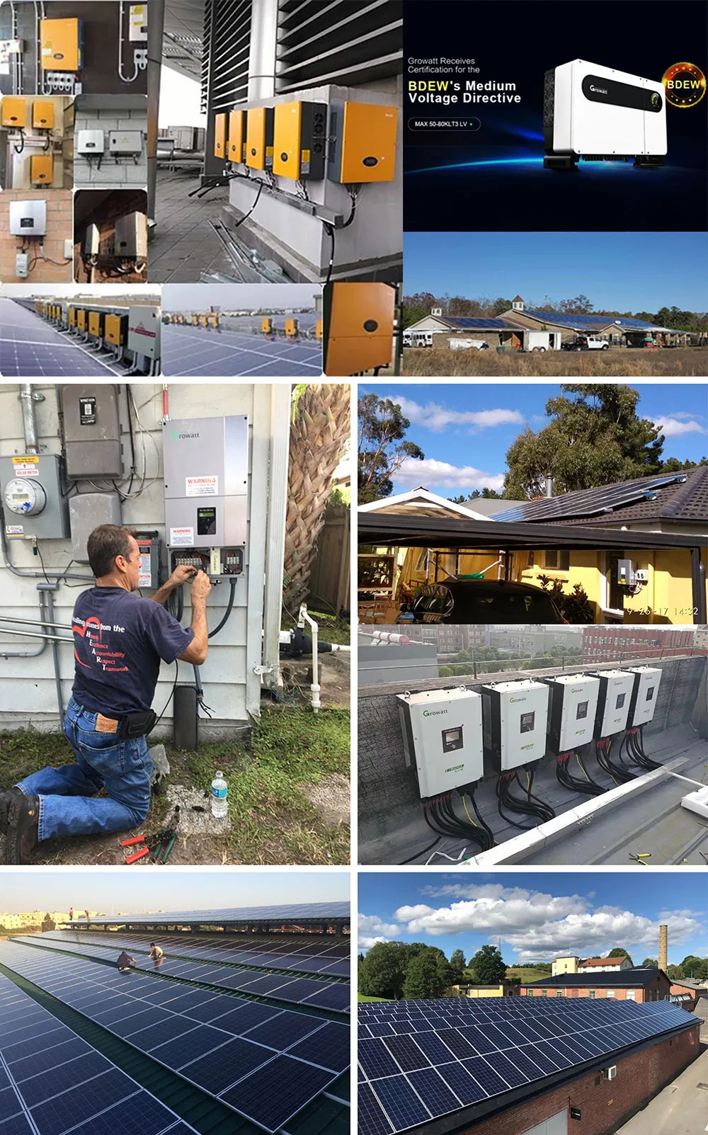 Rosen 40kw 50kw 100kw 100kVA 100 Kw 150kw 200kw 250kw Solar Power Panel System Systems 10kw 60kw 100kw 200kw Solar Power System Price