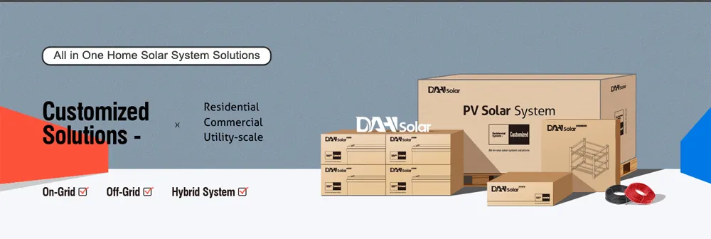 Small Dah Solar Power Portable System on Grid with Panel Solis 6kw 7kw 8kw 9kw 10kw Made in China
