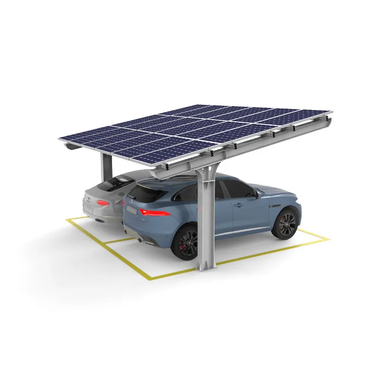 Solar Carport Aluminum Carbon Steel 15kw