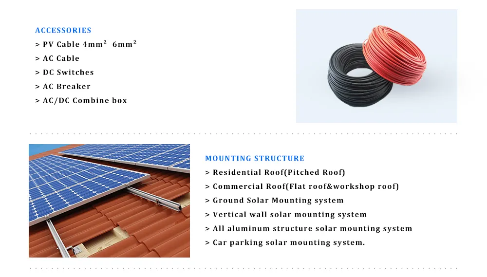 Solar Power System Best Price 1kw 3kw for Cabin Villa and RV etc