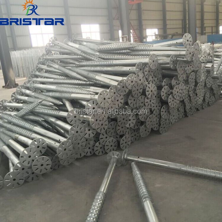 Various Solar Screw Ground Hot DIP Galvanization Photovoltaic Solar Farm Construction Anchor